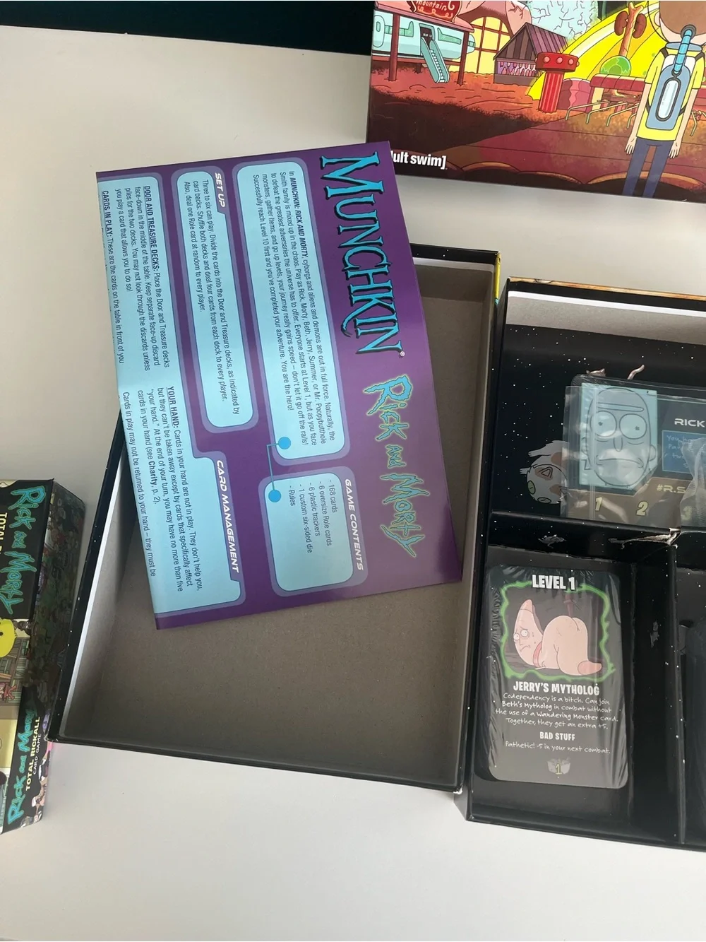 Rick and Morty Anatomy Park Total Rickall and Munchkin Card & Board Games